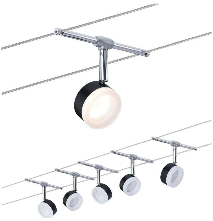 Paulmann 94457 - ZESTAW 5xLED/4W opraw punktowych do systemu linkowego CLEAR 230V