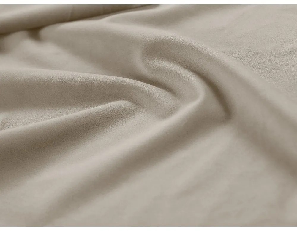 Beżowe tapicerowane łóżko dwuosobowe ze schowkiem ze stelażem 160x200 cm Libera – Windsor &amp; Co Sofas