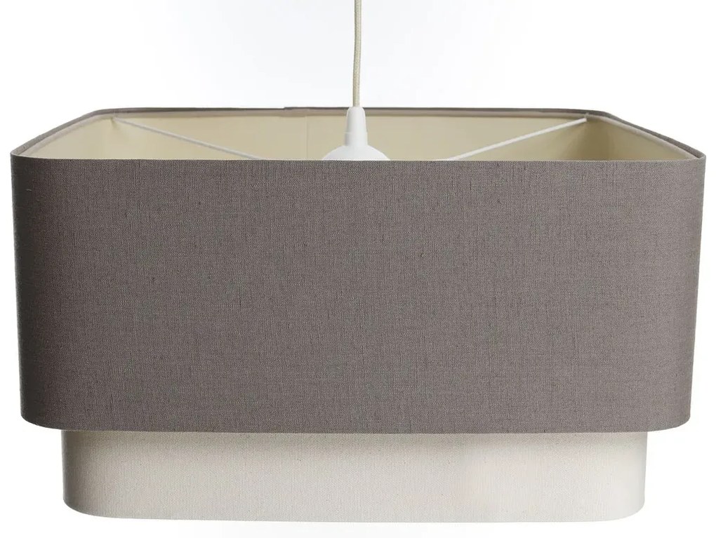 Lampa wisząca KWADRO DUO 003 51x47cm brązowa/kremowa BPS KONCEPT