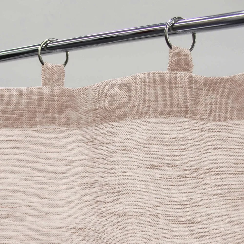 Beżowe firanki z woalu zestaw 2 szt. 60x90 cm Milza – douceur d'intérieur