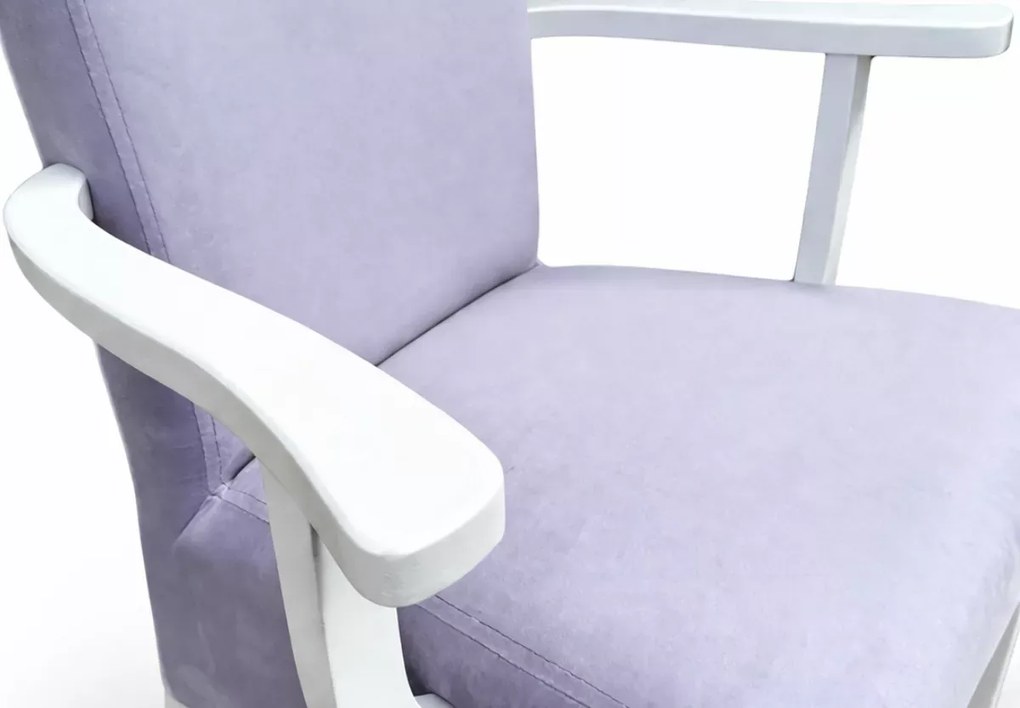Krzesło tapicerowane K6 z podłokietnikami gładkie glamour do salonu jadalni eleganckie lekkie nowoczesne