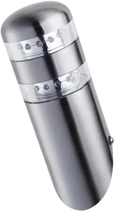 Nowoczesny kinkiet ogrodowy LED chrom - S301-Walia