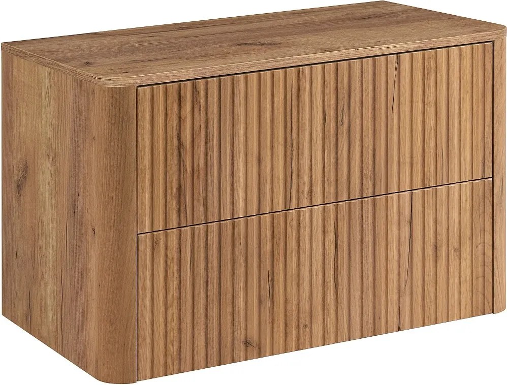 Szafka łazienkowa 80, Dąb craft, blat dąb craft, 80,8 x 44,2 x 50 cm