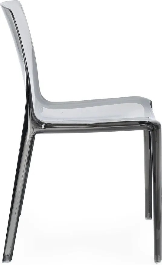 Szare plastikowe krzesło ogrodowe Adele – Bizzotto