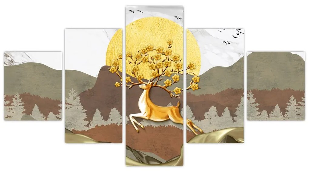 Obraz jelenia (125x70 cm)