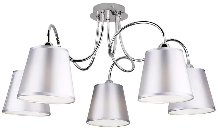 Duża srebrna lampa sufitowa - 4X K315 F9-S24