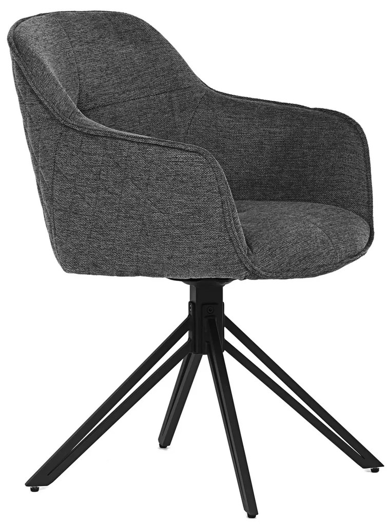 Zestaw krzeseł obiadowych z mechanizmem powrotnymHC-533 GREY2, 2 szt.