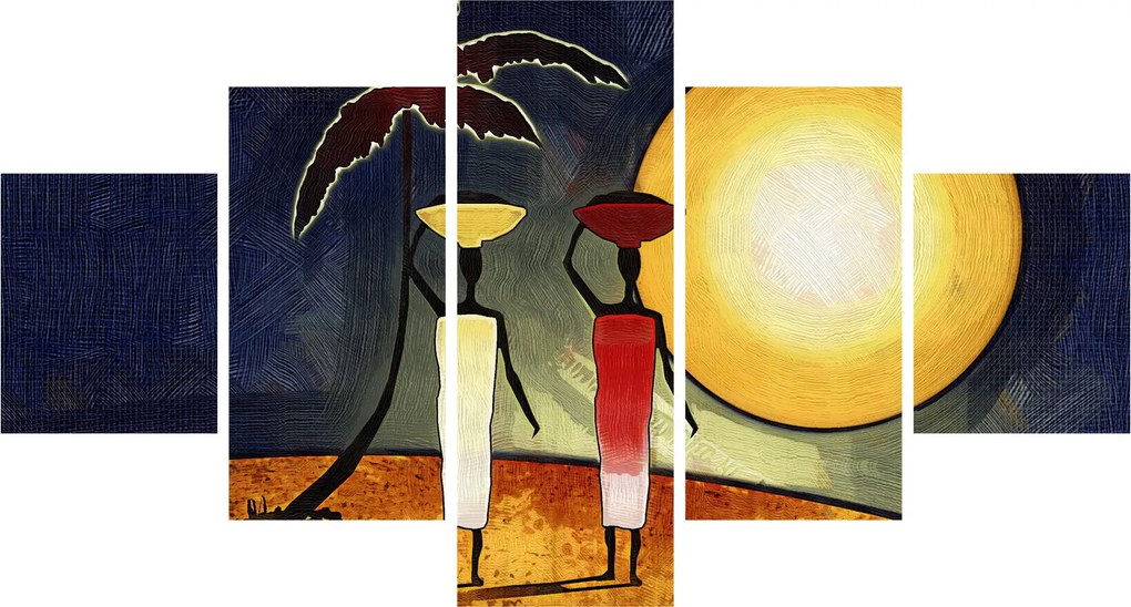 Obraz starożytnego obrazu (125x70 cm)