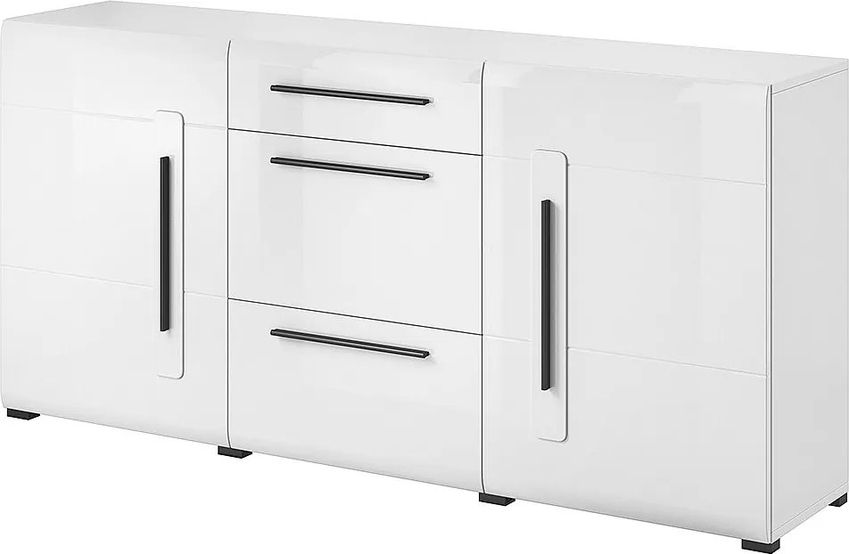 Komoda TULSA 2D3S 180 biała połysk