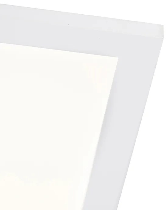 Stalowy Plafon / Lampy sufitowe 120 cm z wbudowanym LED z pilotem - Liv Nowoczesny Oswietlenie wewnetrzne