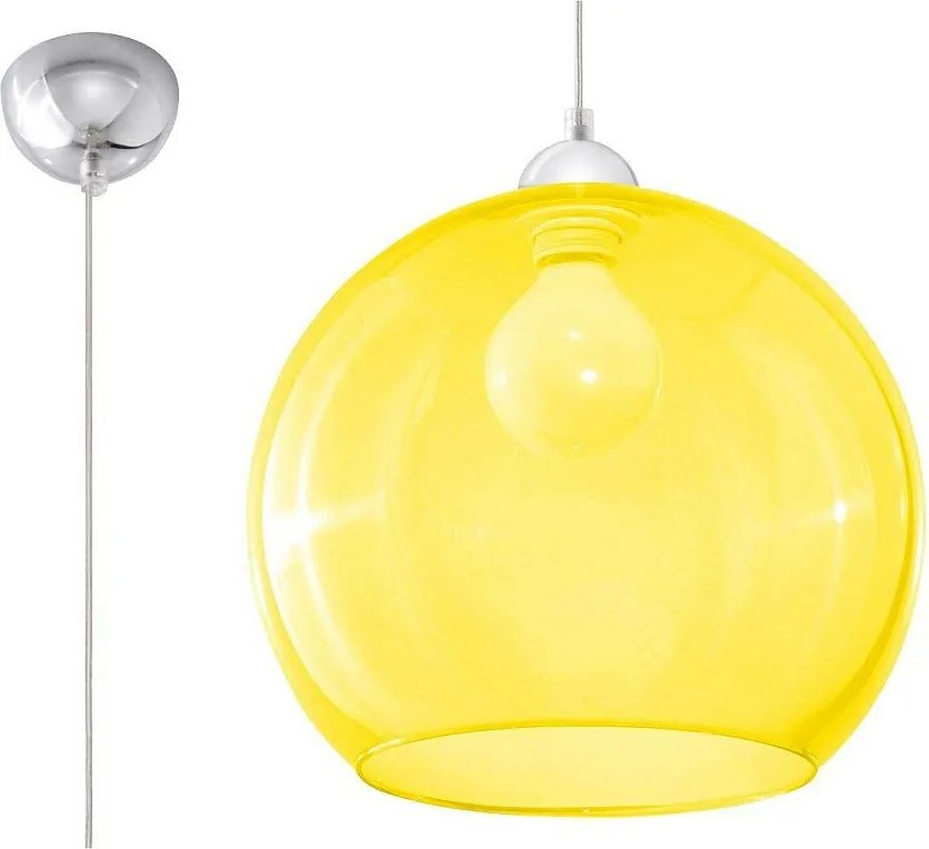 Lampa wisząca BALL żółta
