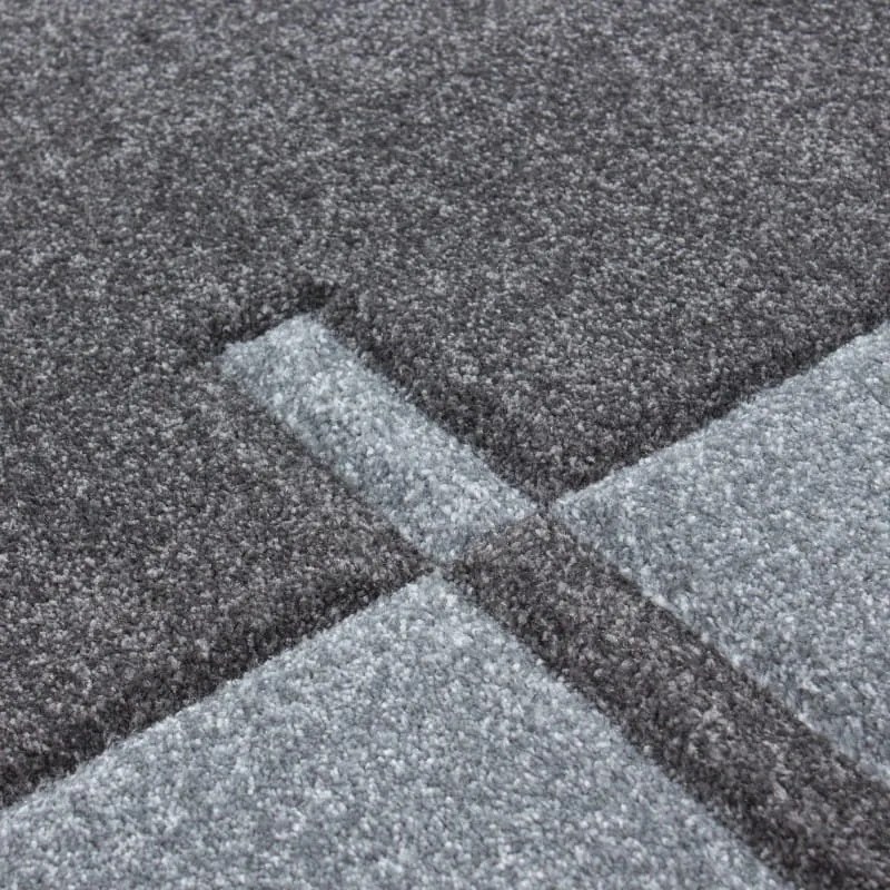 Dywan nowoczesny Hawaii 3D szaro-czarny 200 cm x 290 cm