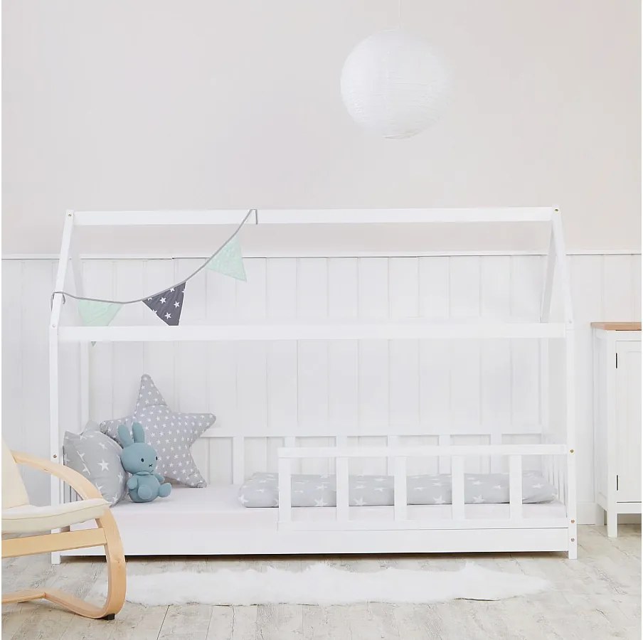 Łóżko dziecięce 90x200 cm białe