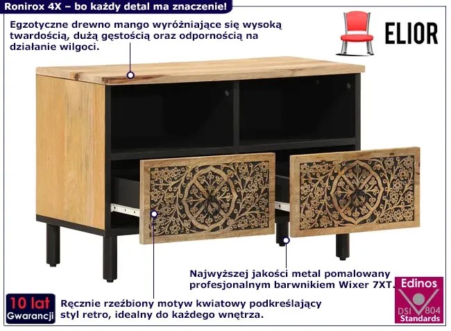 Szafka Pod Telewizor Ze Zdobieniami D6-P10