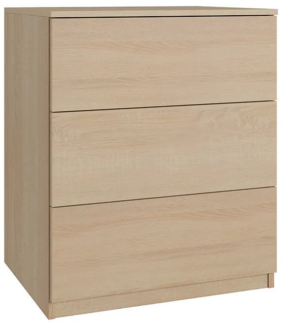 Komoda CLASSIC 3 szuflady – Dąb Sonoma | 60x80x50 cm