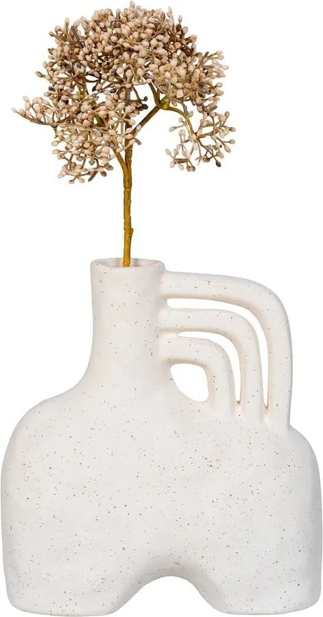 Kremowy ceramiczny wazon (wysokość 19,5 cm) – House Nordic
