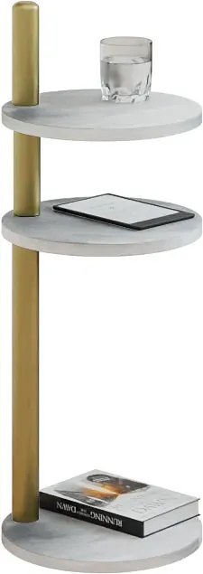 Stolik pomocniczy beton + złoty  R0-R53