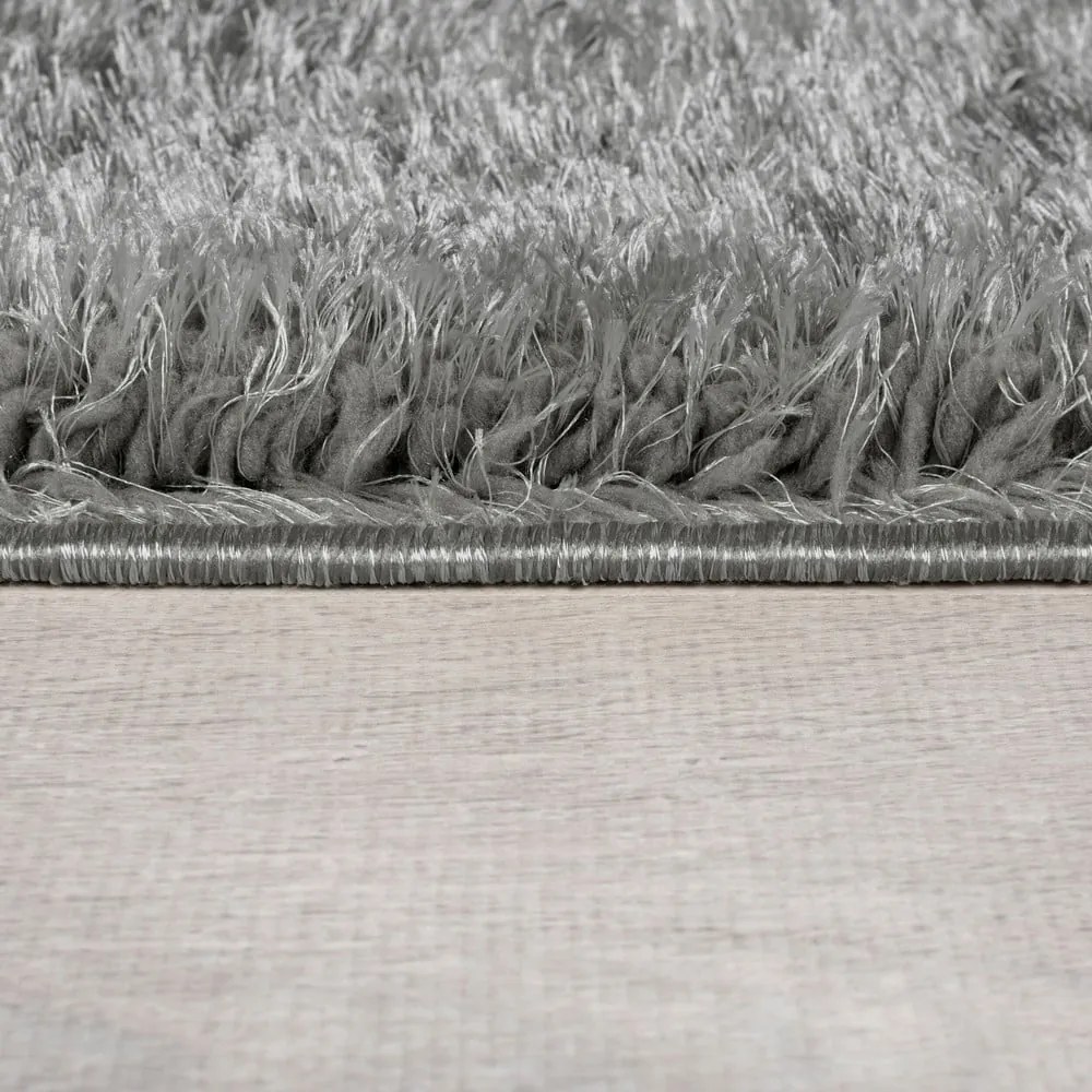 Szary chodnik z włókien z recyklingu 60x230 cm Velvet – Flair Rugs