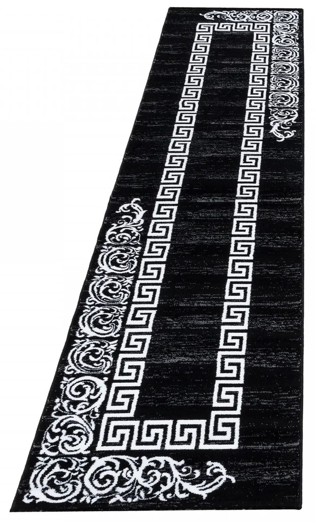 Dywan Miami grecki czarno-kremowy 80 cm x 300 cm