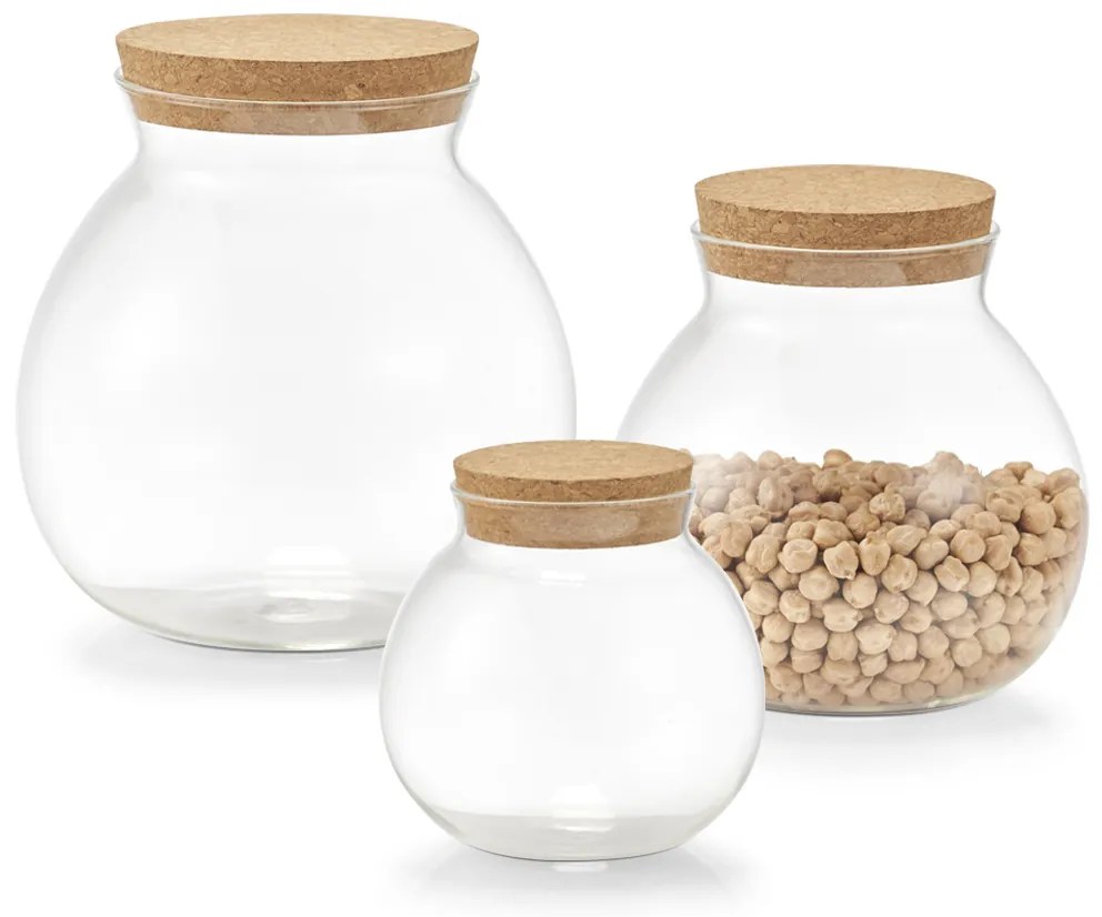 Pękaty słoik zamykany korkiem, 1700 ml