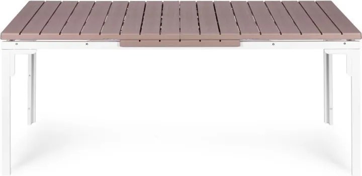 Stół ogrodowy Caprila rozkładany 180-240 cm, kolor biało-beżowy