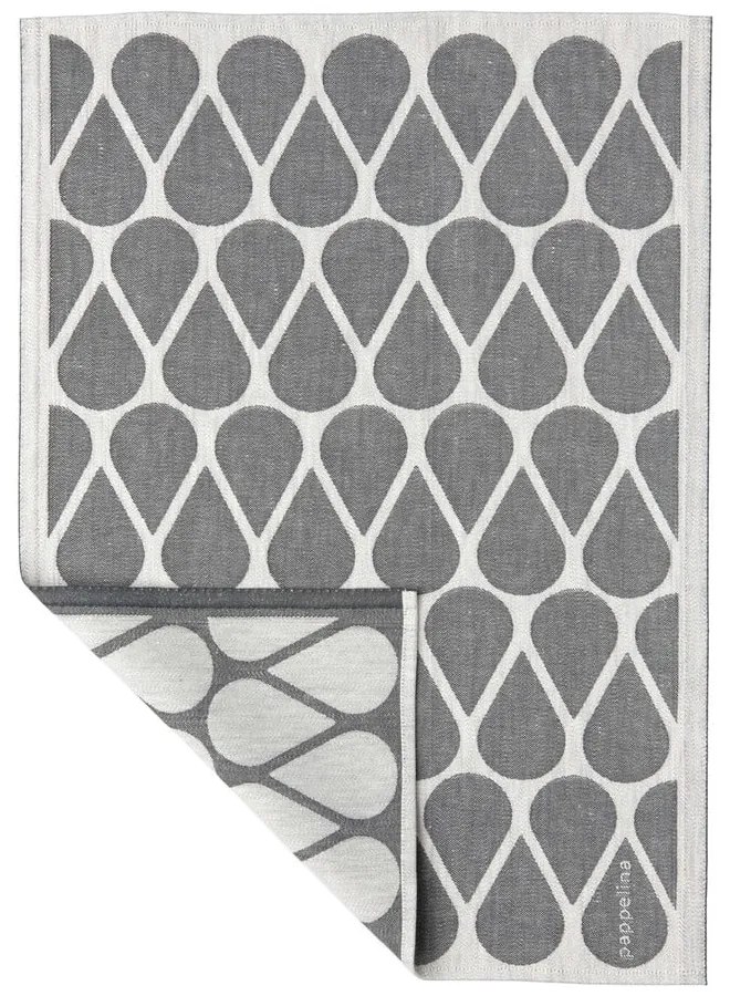Ścierka z mieszanki lnu 46x66 cm Otis Charcoal – Pappelina