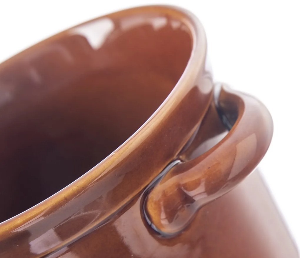 Orion Ceramiczny garnek do smalcu z pokrywką, 1,1l