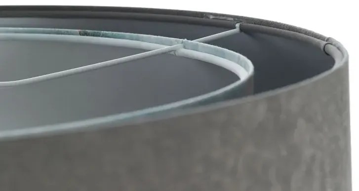 Szaro-niebieska lampa wisząca asymetryczna H7-B84