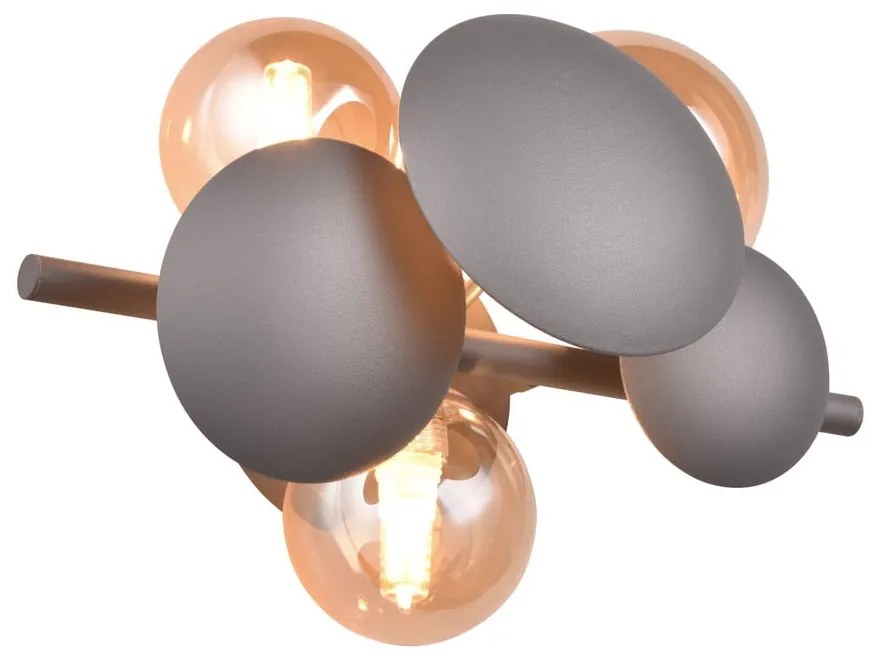 Kinkiet w szaro-złotym kolorze Bubble – Trio Select