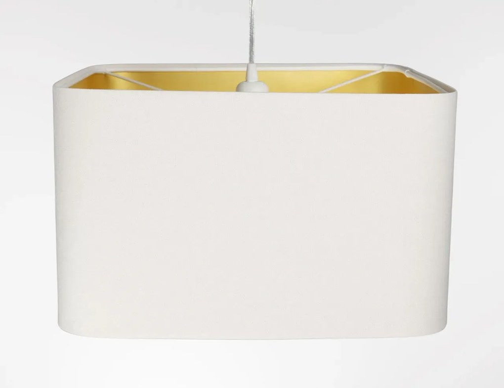 Lampa wisząca KWADRO SUE 40w20 biała/złota BPS KONCEPT