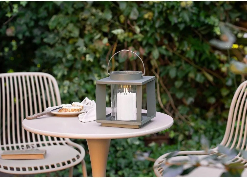 Metalowo-szklany lampion (wysokość 20,5 cm) Lohals – House Nordic