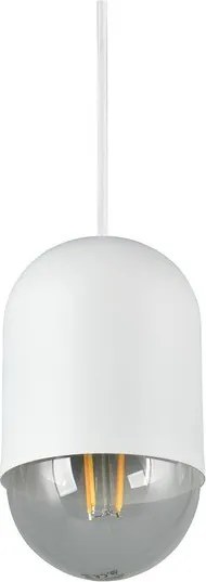 Biała metalowa lampa wisząca ø 11 cm Nara – Reality