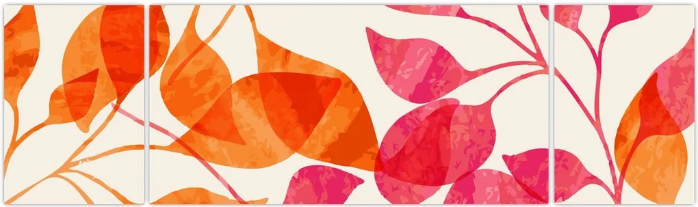Obraz - Liście pomarańczy (170x50 cm)