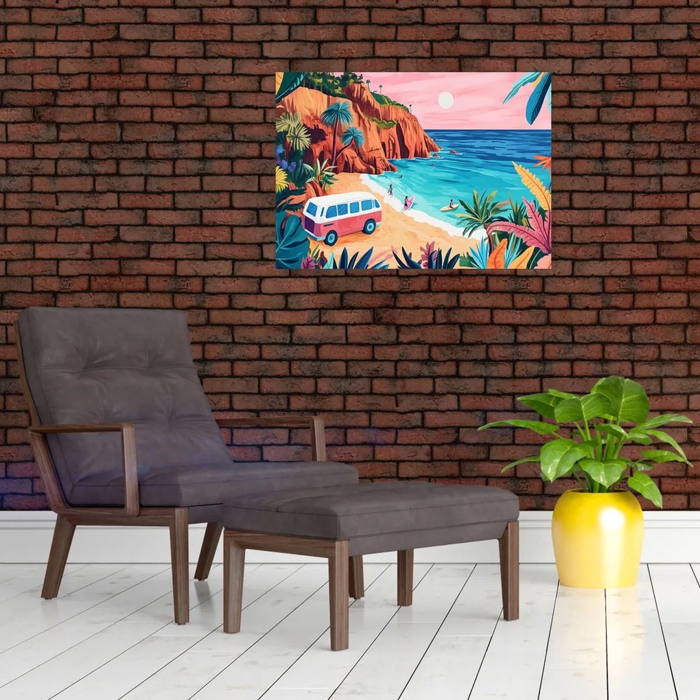 Obraz - Karawan nad oceanem (70x50 cm)