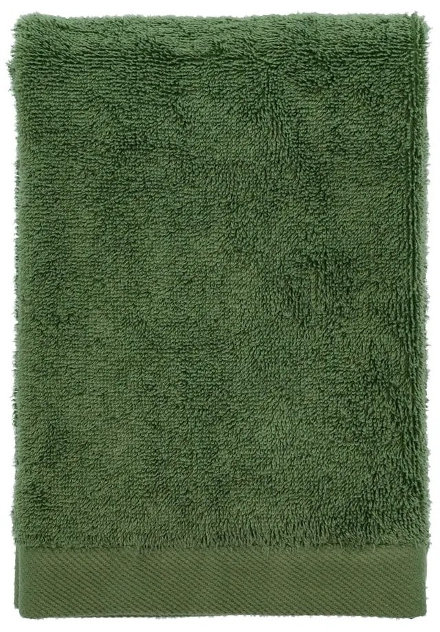 Zielony ręcznik z bawełny organicznej 50x100 cm Comfort Organic – Södahl