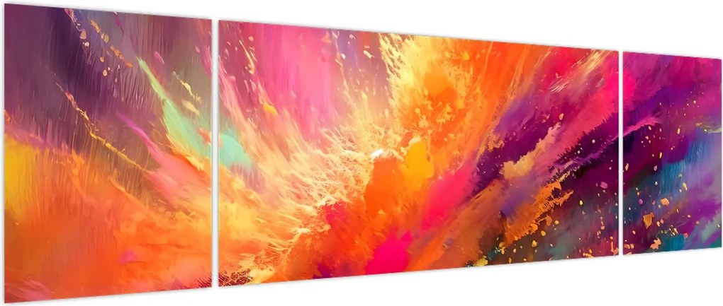 Obraz - Dynamiczna abstrakcja (170x50 cm)