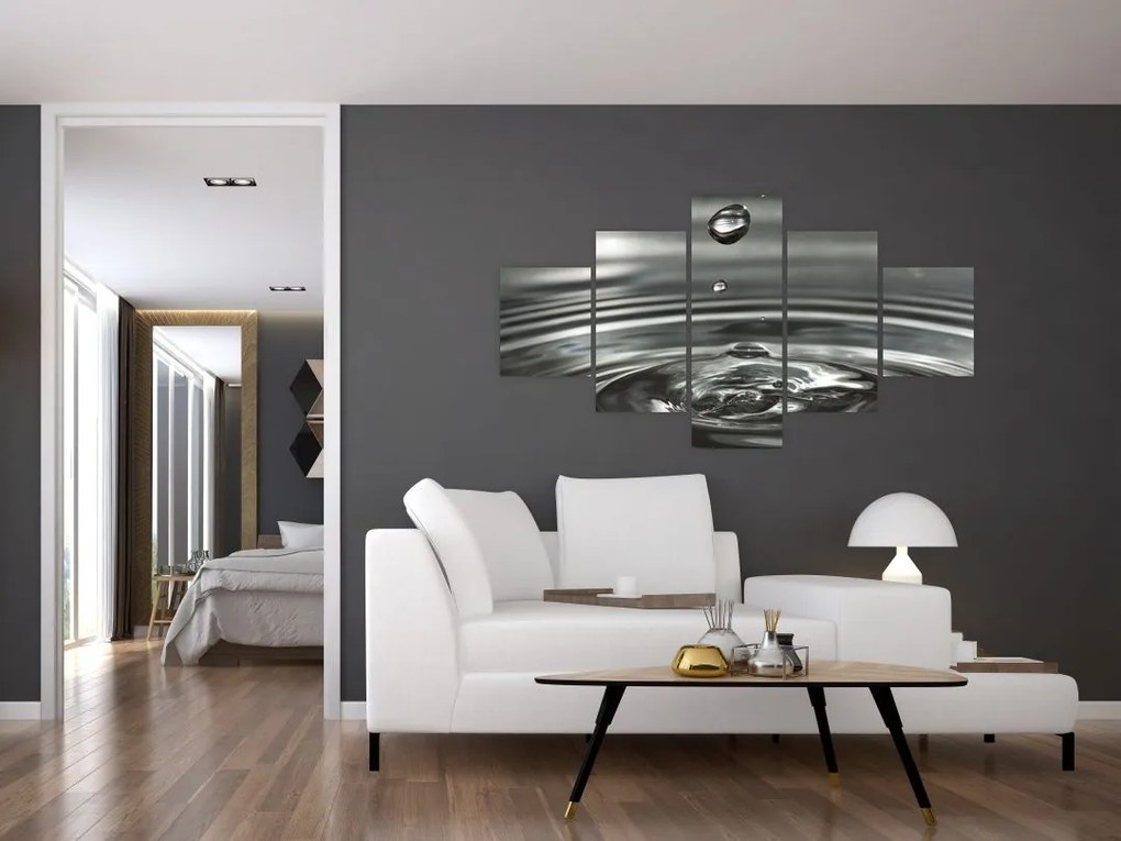 Obraz kropli wody (125x70 cm)