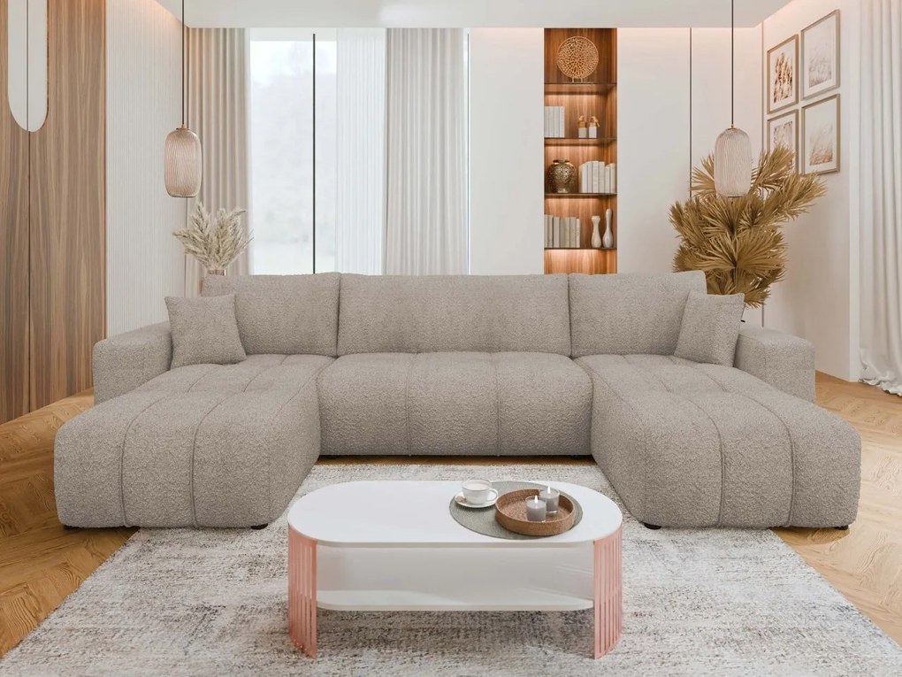 Narożnik z funkcją spania Larow U Boucle