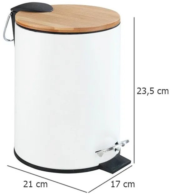 Kosz łazienkowy TORTONA, Easy Close, 3 L, WENKO