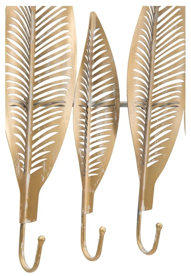 Metalowy wieszak ścienny w kolorze złota Long Leaf – Mauro Ferretti