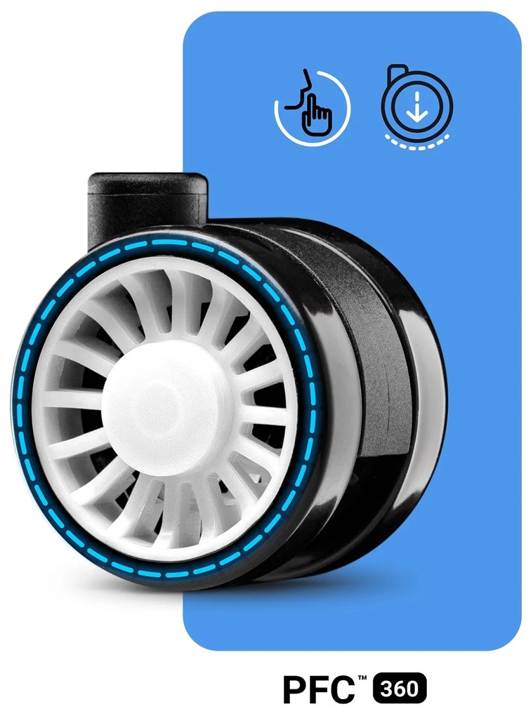 Fotel gamingowy Diablo X-One 2.0 Normal Size, Aqua Blue