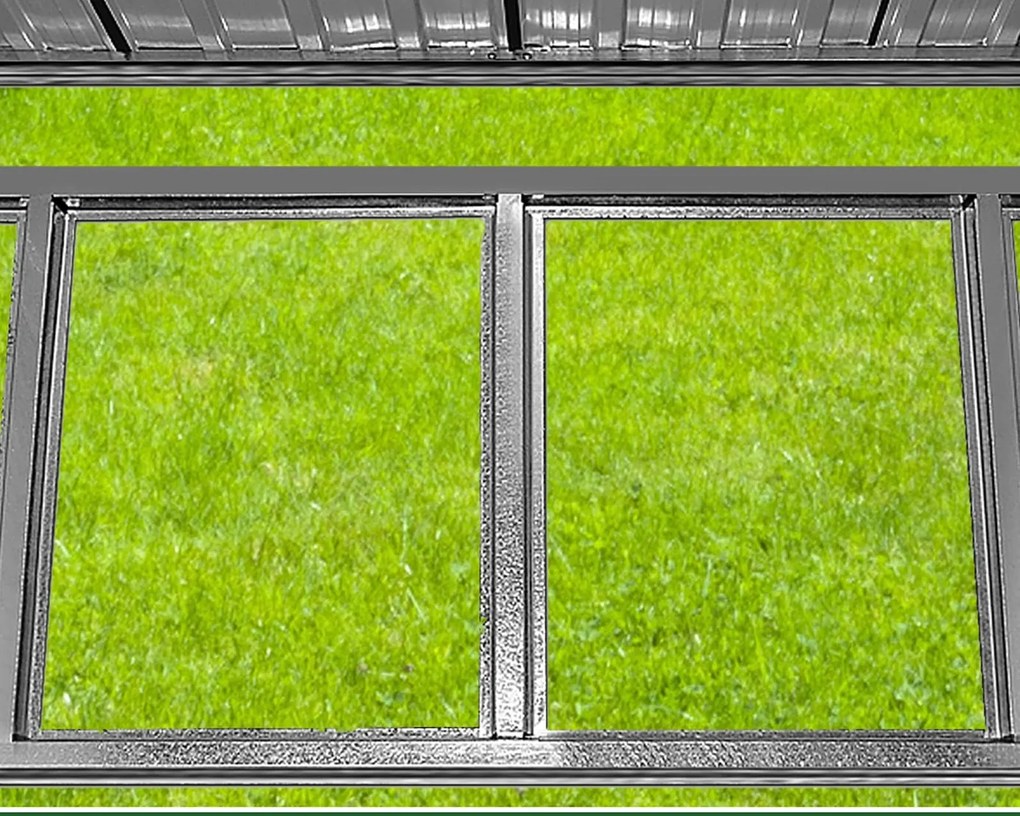 Domek narzędziowy L do ogrodu zielony Gardebruk