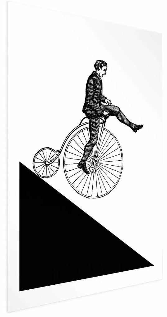 Plakat Cyklista 40x60 cm bez ramy z marginesem ARTGEIST B