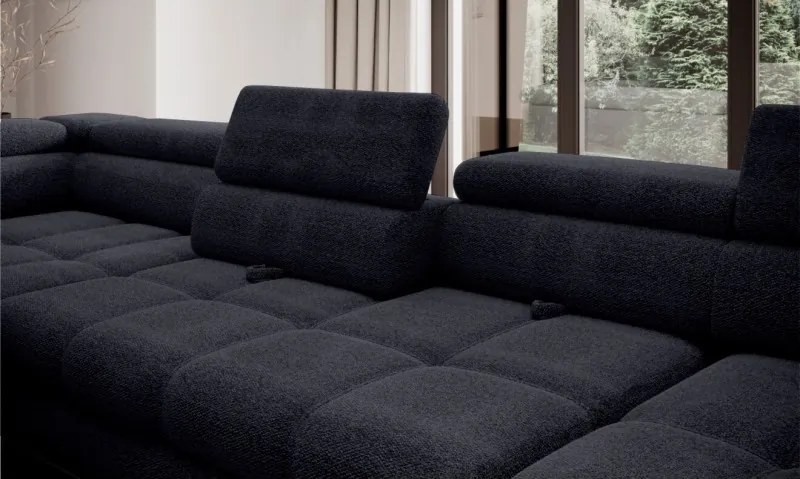 Narożnik EMPOLI XL w układzie U Lewostronny z funkcją spania Lewostronny w ktaninie AUSTIN 20 WERSAL