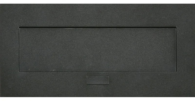 Port blatowy TYP III - wpuszczany, 2 gniazda, 2x port USB, 2x RJ45 port, czarny