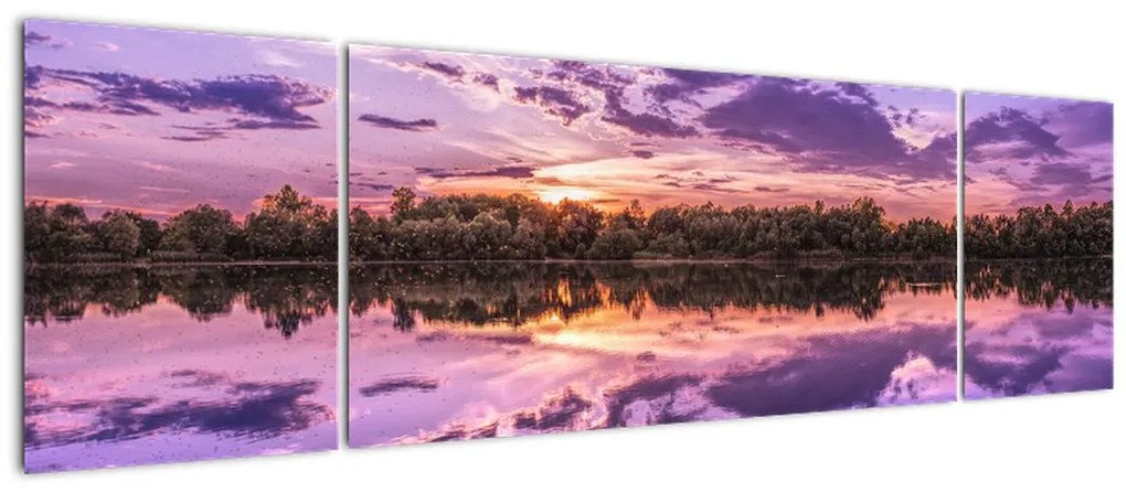 Obraz fioletowego nieba (170x50 cm)