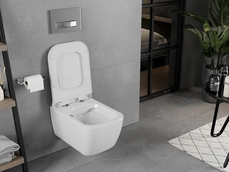 Mexen Elis miska wc Rimless, biała połysk - 3391XX00