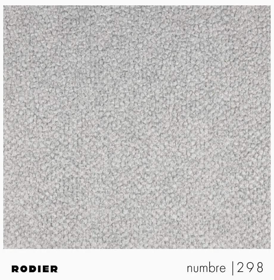 Jasnoszary podnóżek z materiału bouclé Mirel – Rodier
