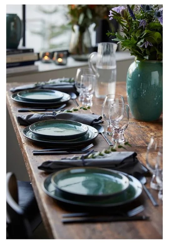 Zielony/czarny kamionkowy talerz ø 27 cm Gastro Green/Black – Bitz