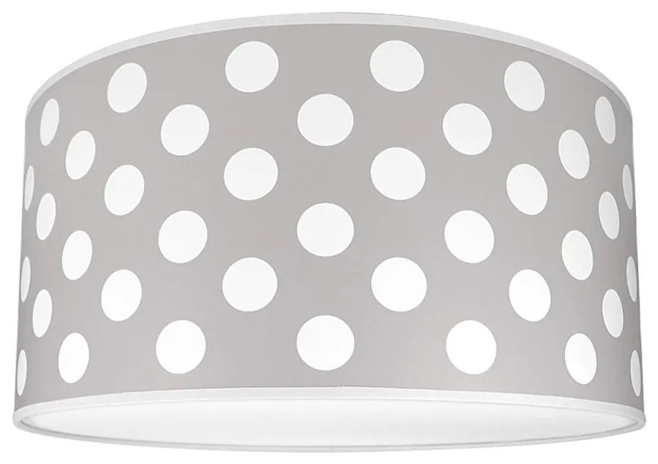 Plafon dziecięcy DOTS GREY 2xE27/60W/230V szary